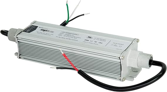 60W LED Power Supply, 12V DC Output, 90-305V AC Input, IP68 Waterproof, UL/cUL Certified, CE, RoHS, Class 2