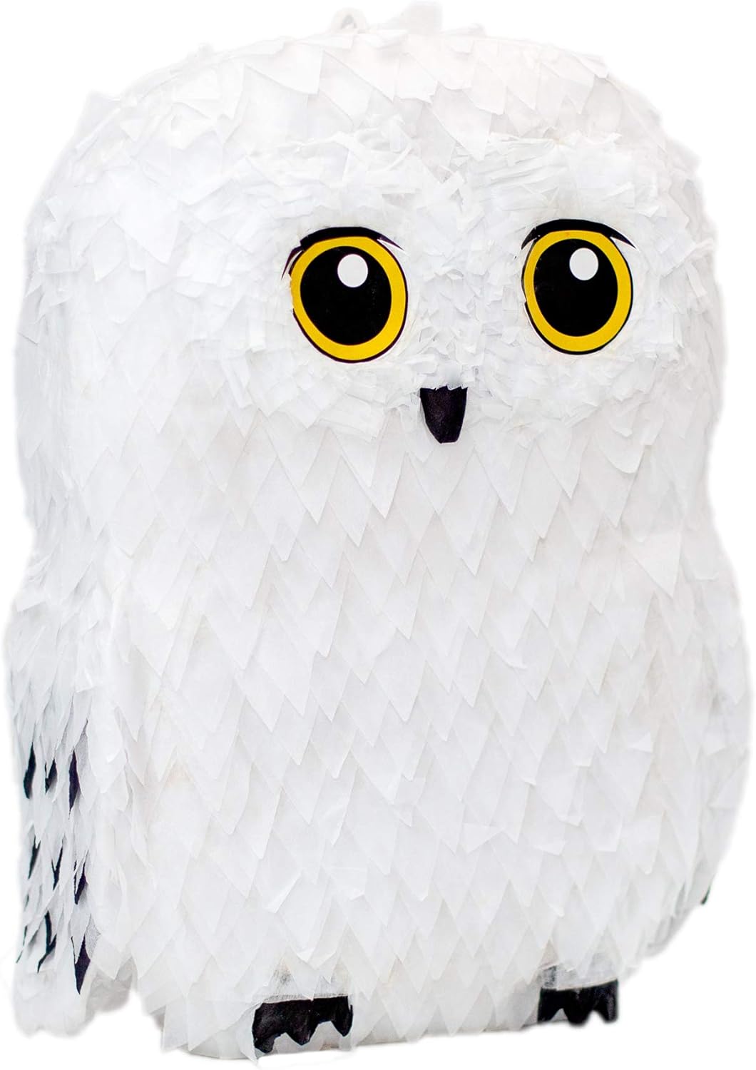 Riles & Bash Owl Pinata — for Wizard Theme Woodland Forest Animal Parties — Birthday Party Supplies Pinatas and Decorations — Cute White Snowy Owl Pinata for Girls & Boys