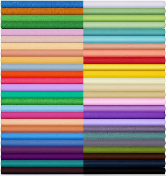 60 Pcs Cotton Fabric Bundle Fat Quarters for Sewing and Quilting Colorful Fabric Bundles Precut Square for DIY Craft Patchwork(10 x 10 Inch)
