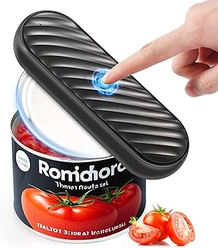 Rechargeable Electric Can Opener, Removable and Replaceable Blade, Smooth Edge, Automatic Can Opener for Kitchen Arthritis and Seniors, Best Kitchen Gadget for Almost Size Can-White